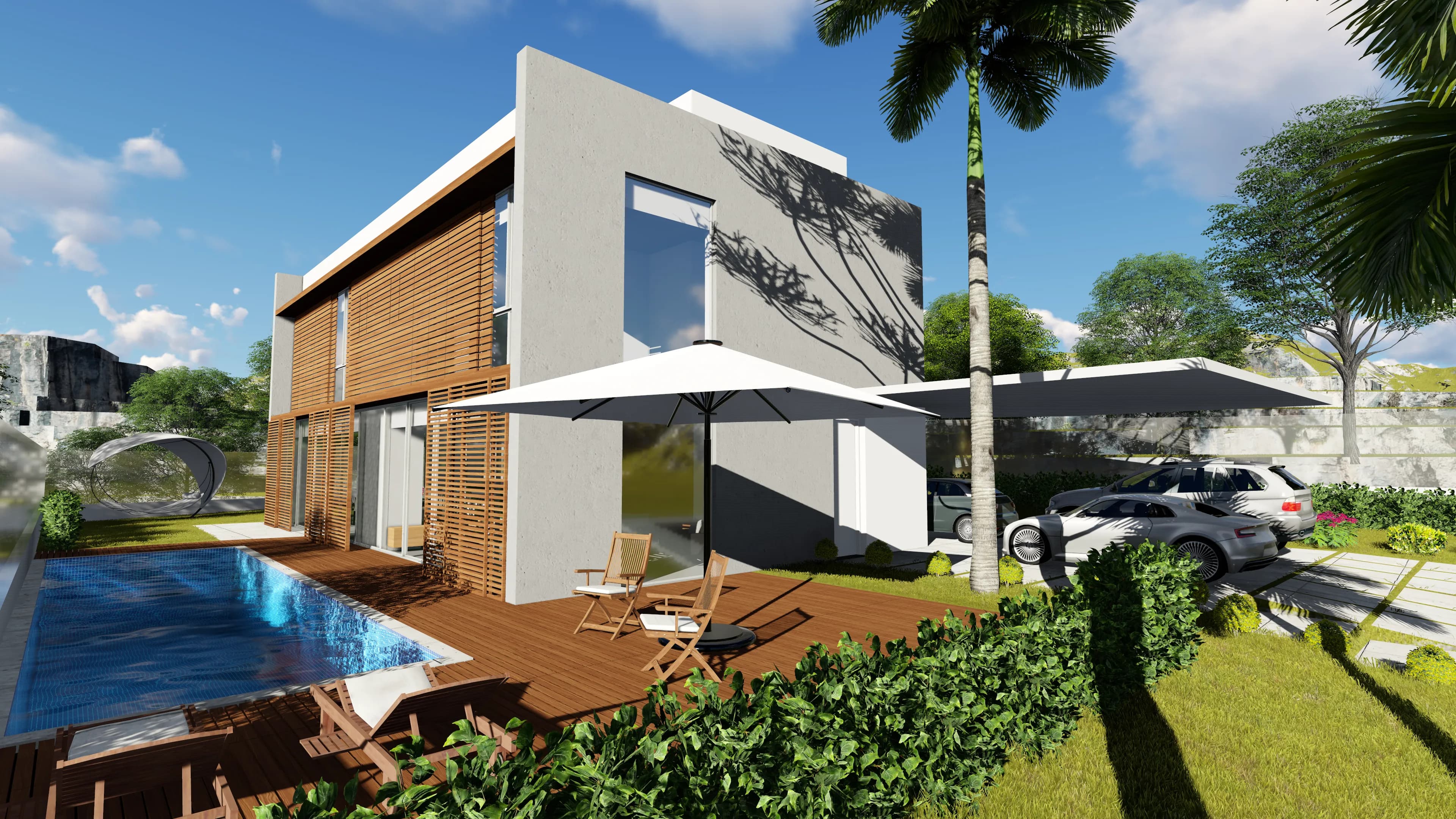 Vista externa do terreno 22